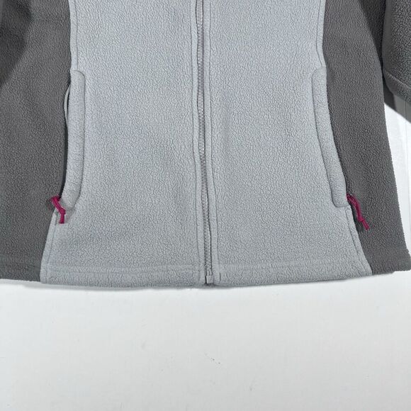 The North Face Full Zip Grey Two Tone Fleece Jacket Women's S/P - Picture 3 of 9